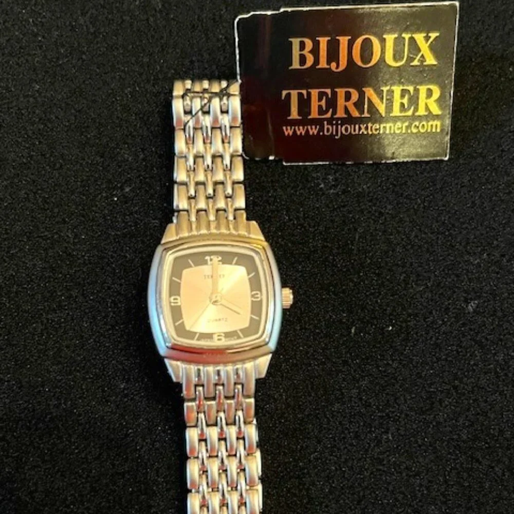 BIJOUX TERNER Women’s Bracelet Watch Stainless Steel band-NEW Battery